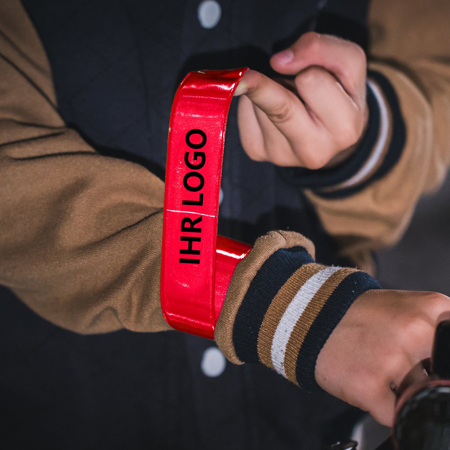 Schnappband Promotion - EN71, rot (MOQ: 250)
