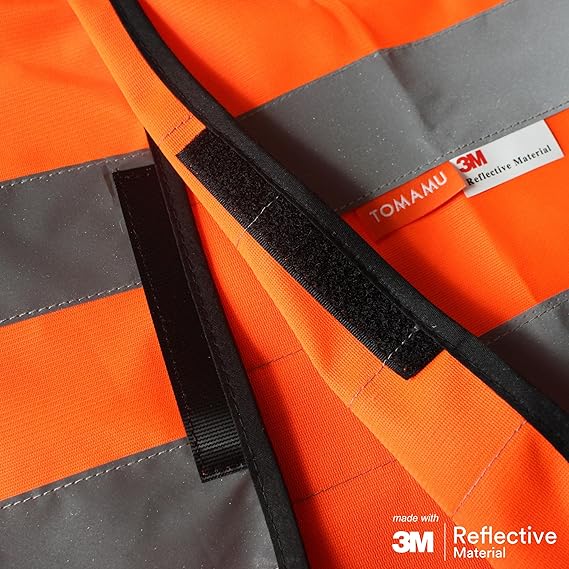 Kinderwarnweste mit Logoaufdruck (Klettverschluss, bedruckt / unbedruckt wählbar) - orange