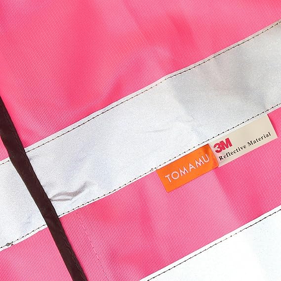 Kinderwarnweste mit Logoaufdruck (Klettverschluss, bedruckt / unbedruckt wählbar) - pink