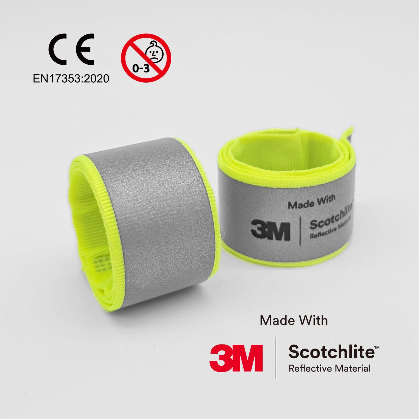 Schnappband Quality – 3M Scotchlite - EN 17353, gelb (MOQ: 250)